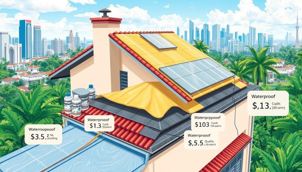 cost of roof waterproofing