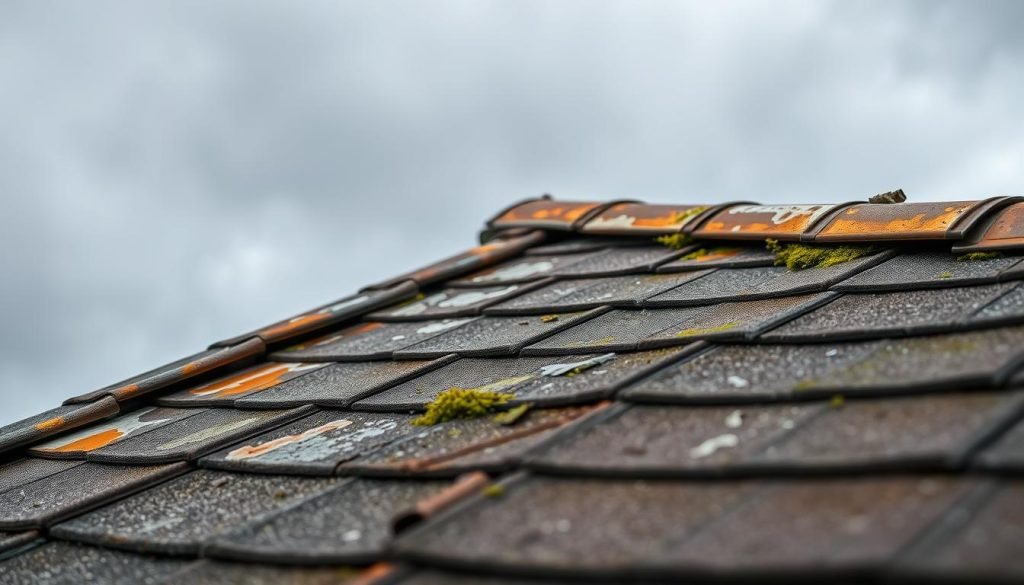 Signs of roof damage