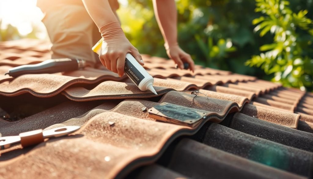 roof crack repair process