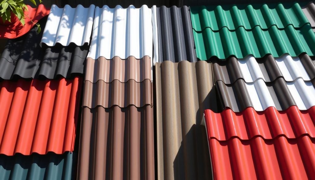 types of corrugated plastic roofing materials