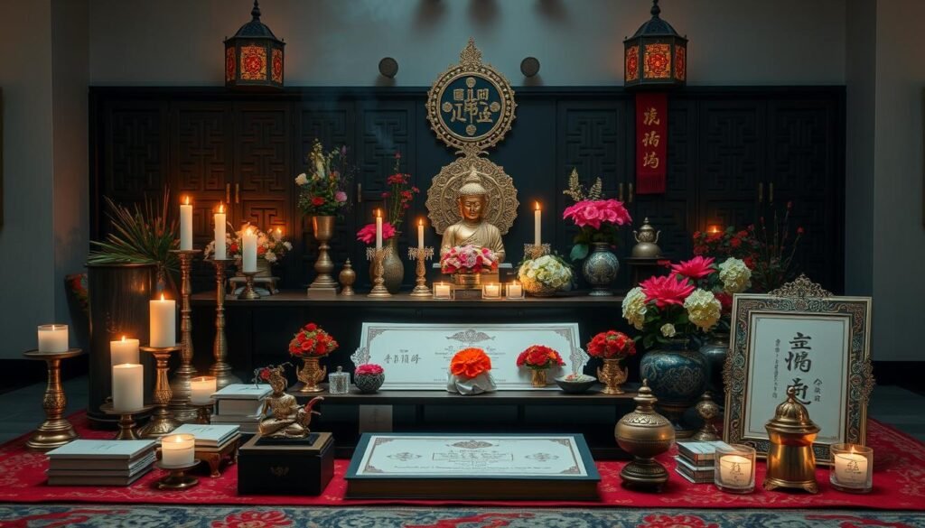 Buddhist funeral package components