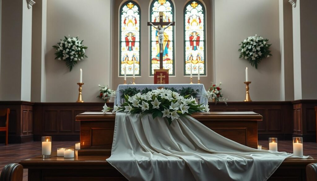 Catholic funeral elements