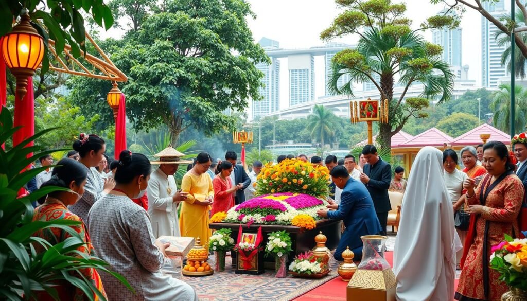 Cultural diversity in Singapore and funeral traditions