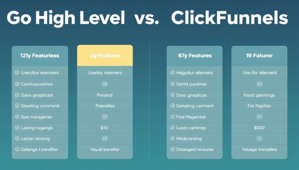 Go High Level pricing comparison with ClickFunnels pricing