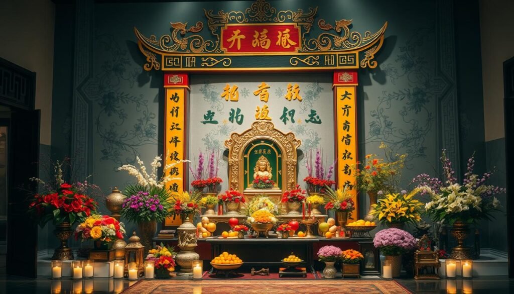 Gong Guan funeral altar