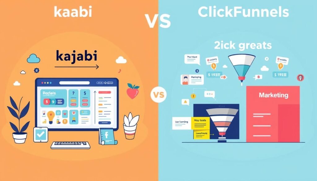 Kajabi subscription and ClickFunnels cost comparison