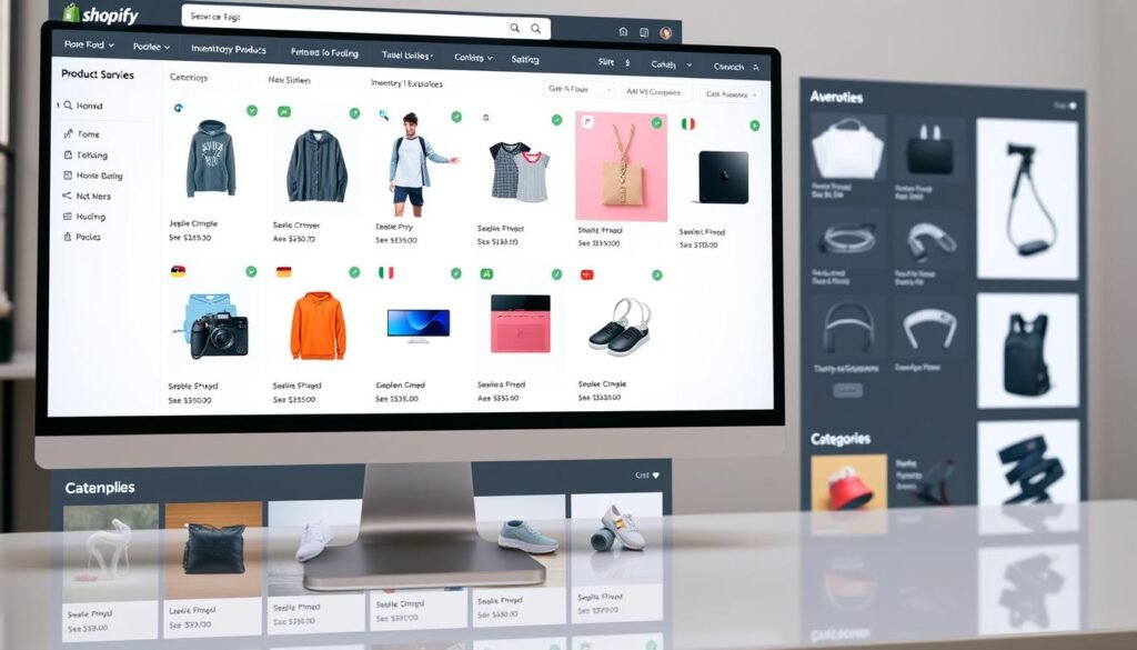 Shopify product catalog