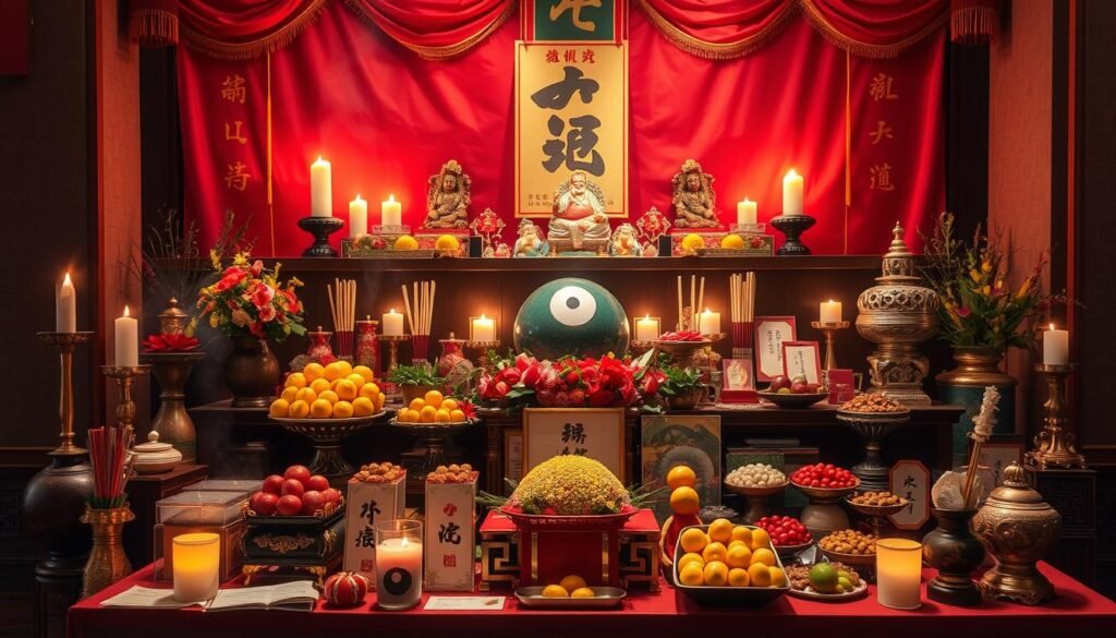 Taoist funeral altar