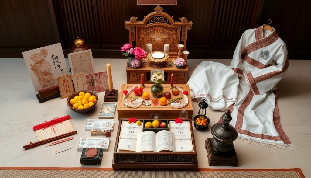 components of Taoist funeral package