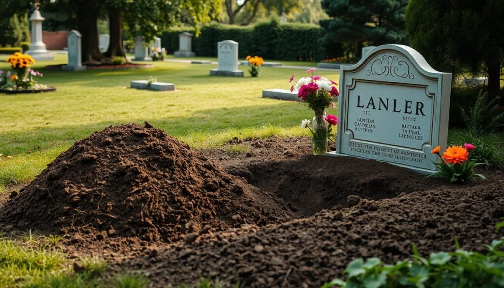 grave digging fees and tombstone expenses in burial services