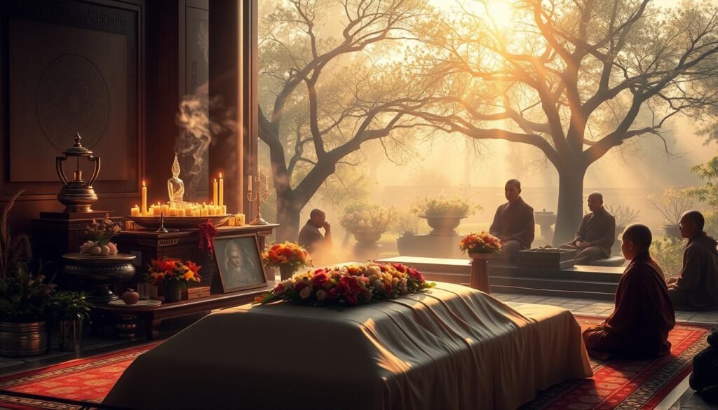 importance of karma in Buddhist funerals