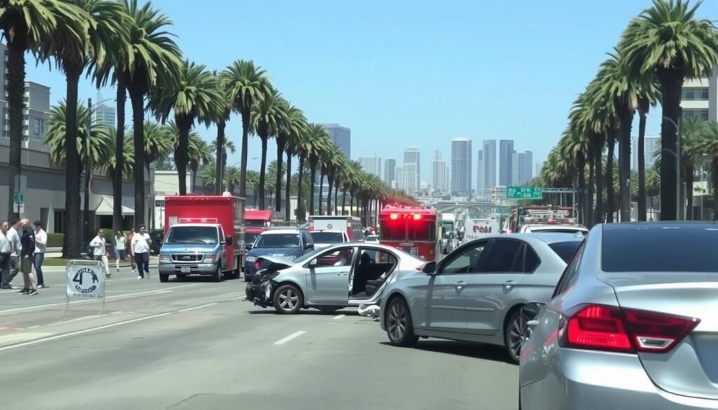 reporting a car accident Long Beach