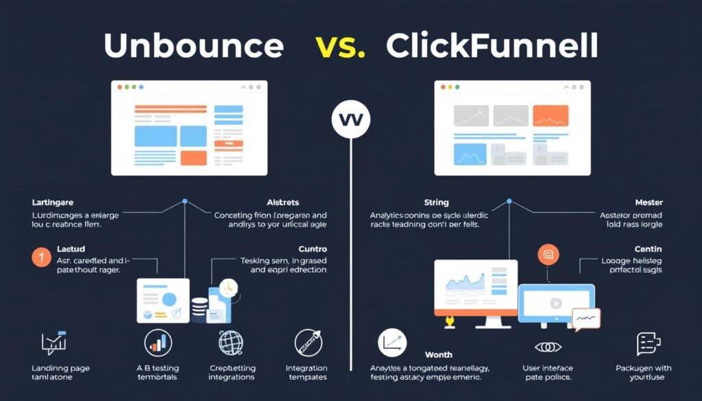 unbounce capabilities comparison with clickfunnels tools