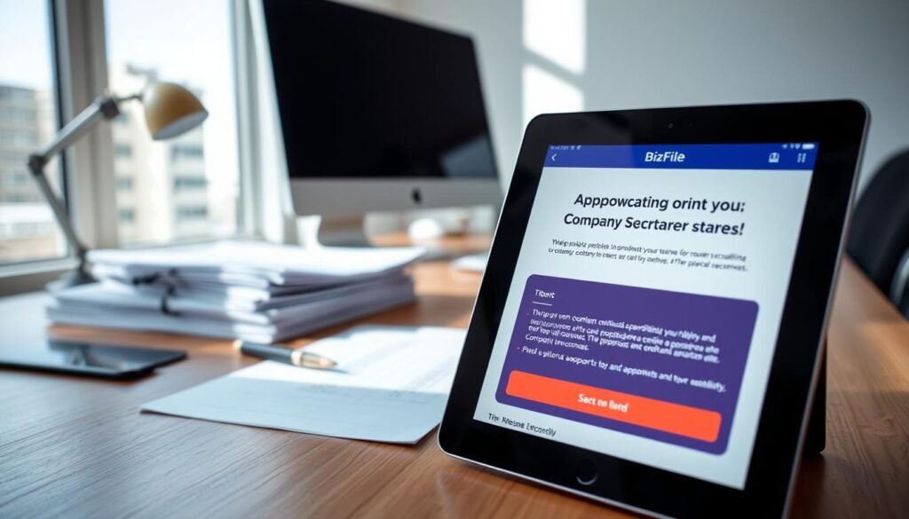 appoint company secretary in bizfile