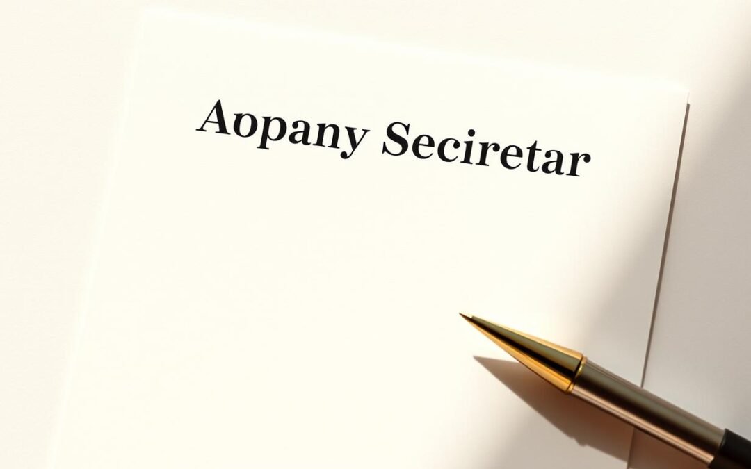 appointment letter for company secretary