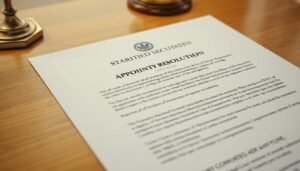 resolution for appointment of company secretary