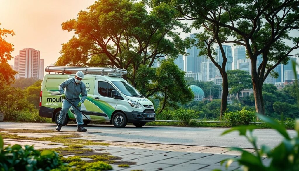 Mouldgone services related to eco-friendly mold removal Singapore