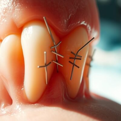 how long for stitches to dissolve after tooth extraction