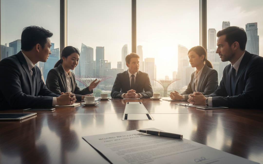 How to Draft Your First Board Resolution After Incorporation in Singapore