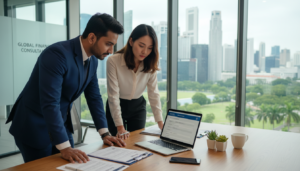 remote bank account opening singapore company