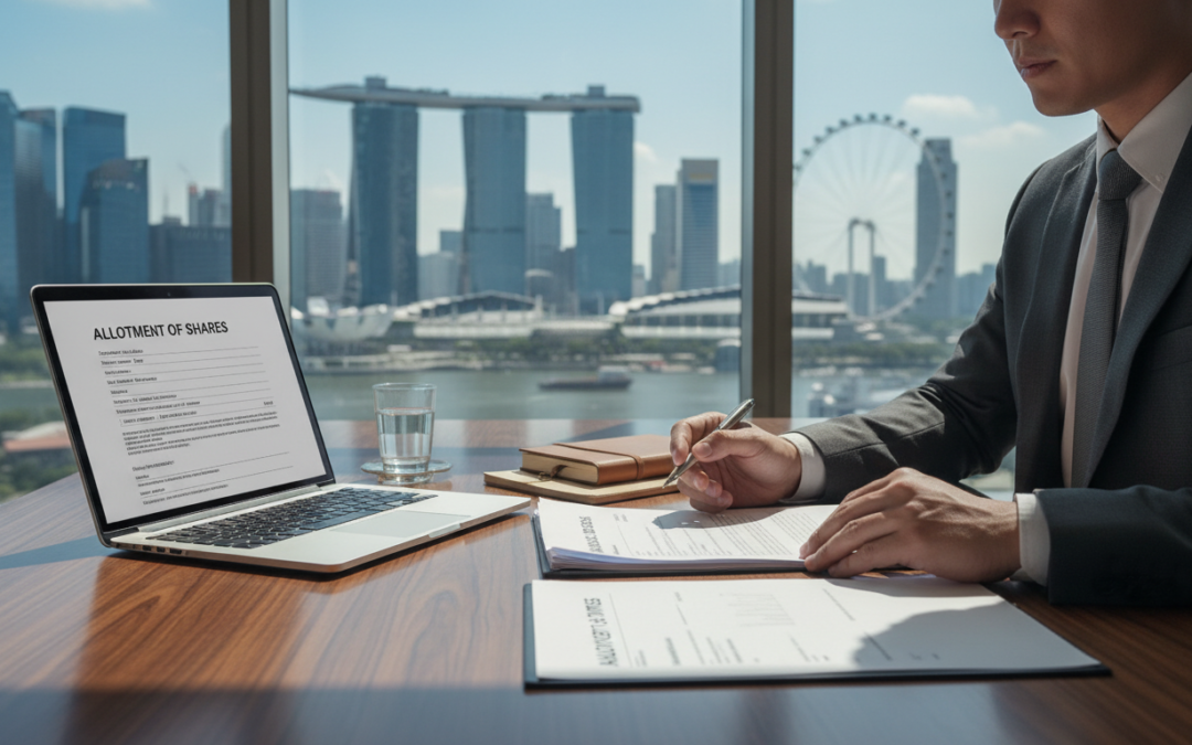 allotment of shares filing singapore