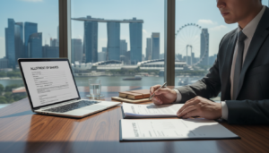 allotment of shares filing singapore